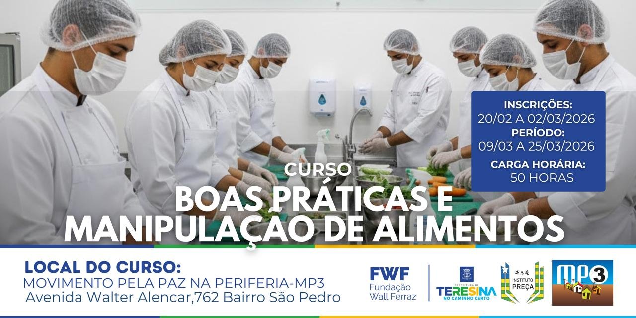 BOAS PRÁTICAS E MANIPULAÇÃO DE ALIMENTOS - TURMA 8